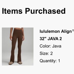 COPY - Lululemon Align Mini Flare 32”